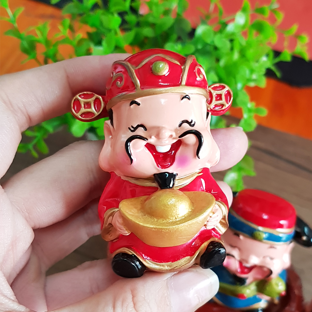 [HCM]Tượng chibi Thần Tài size 6cm chiêu tài - may mắn