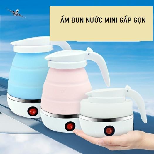 Ấm đun nước gấp gọn du lịch bằng Silicon