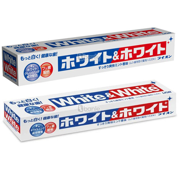 Kem đánh răng White & White Nhật Lion 150g
