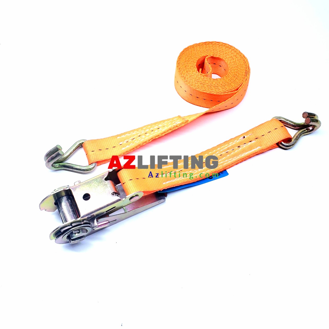 Ratchet tie down 25x5m J hook