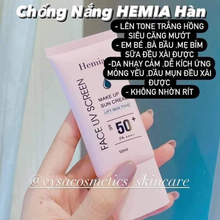 Kem chống nắng Hemia Hàn quốc Spf 50+