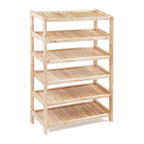 [HCM]Kệ dép gỗ 80cm - 6 tầng