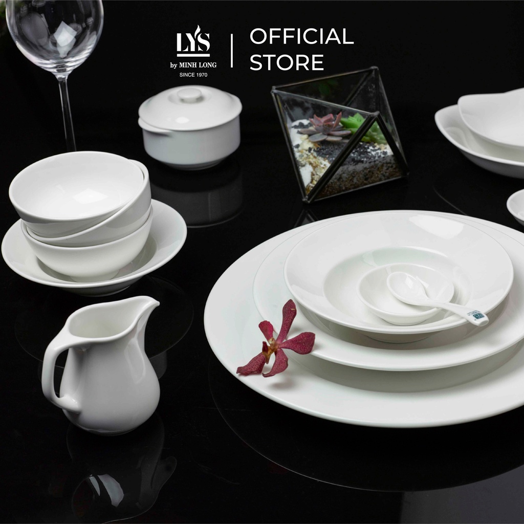 Dĩa Tròn Sứ Minh Long - Jasmine Ly's - 18 cm