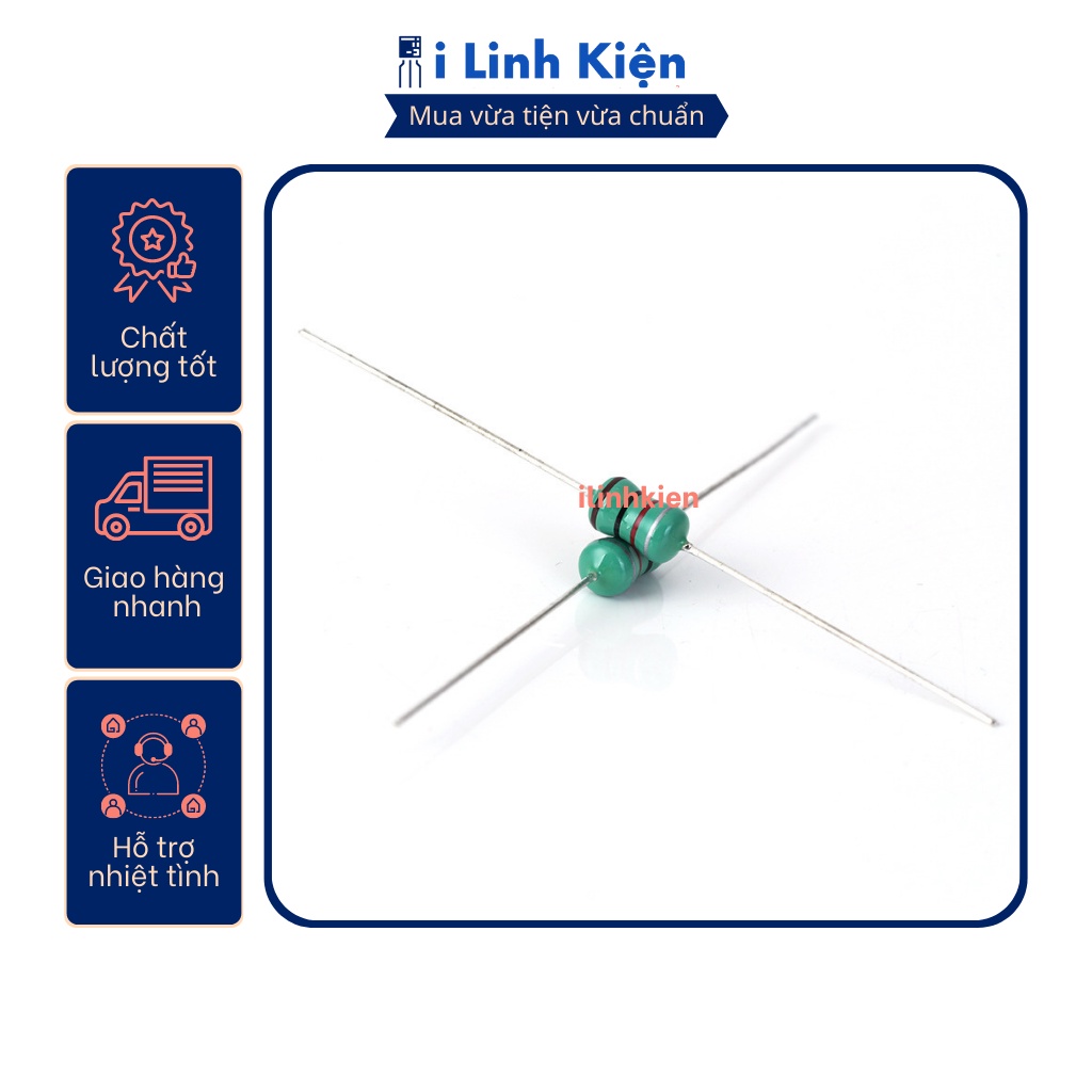 Cuộn cảm vạch 1/2W 0410 từ 4.7uH đến 2.2mH (10c)