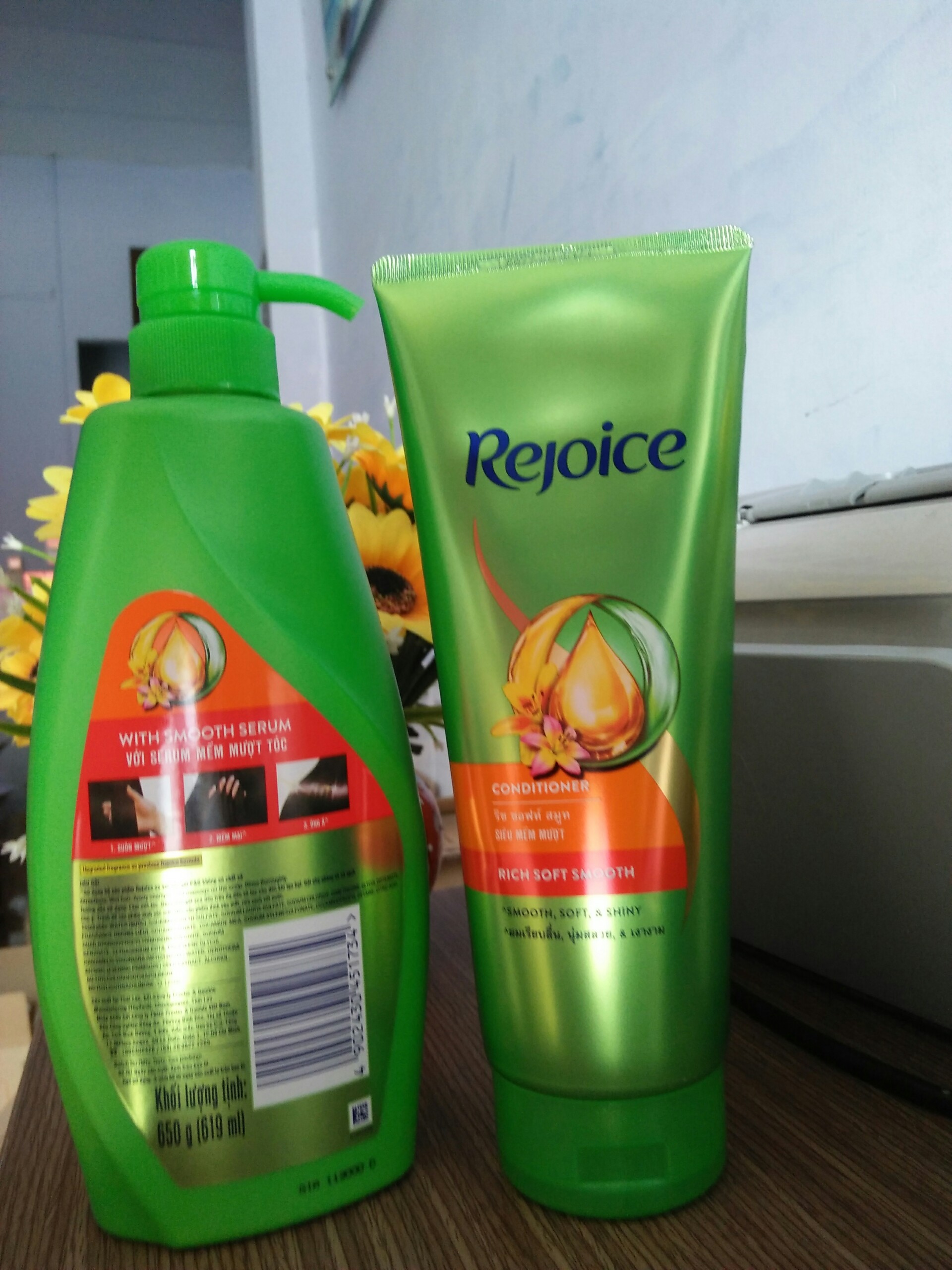 Combo dầu gội Rejoice 650g +dầu xả Rejoice 320ml
