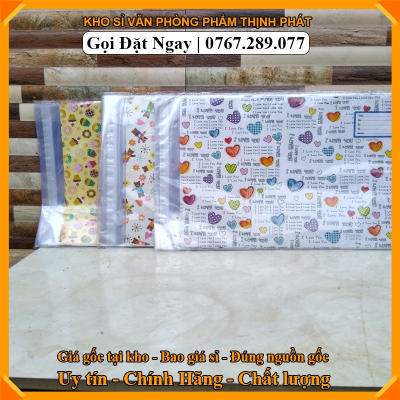 [HCM]Giấy bao tập + nhãn + giấy kiếng ( 1 xấp - 10 tờ)