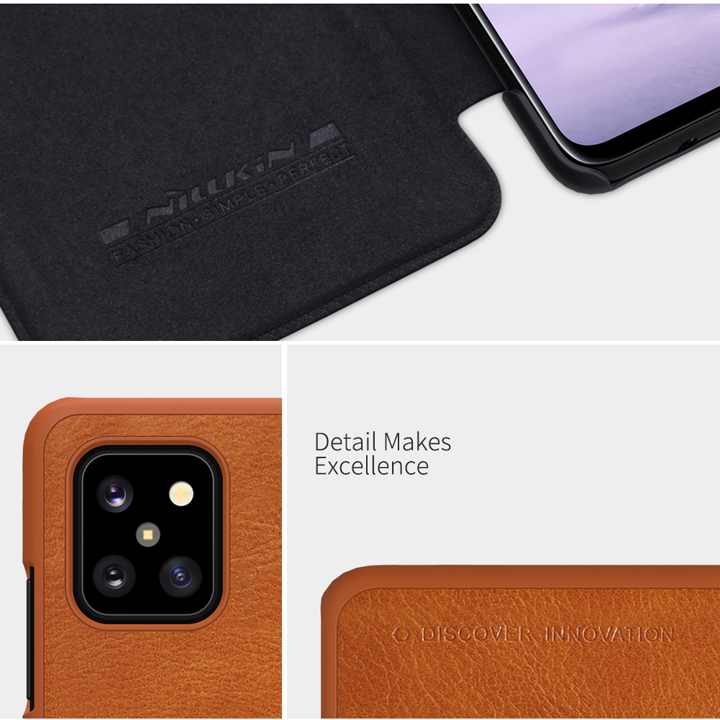 Bao da SamSung Galaxy Note 10 Lite chính hãng Nillkin QIN