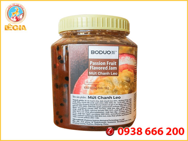 Mứt chanh dây Boduo Đài Loan 1kg