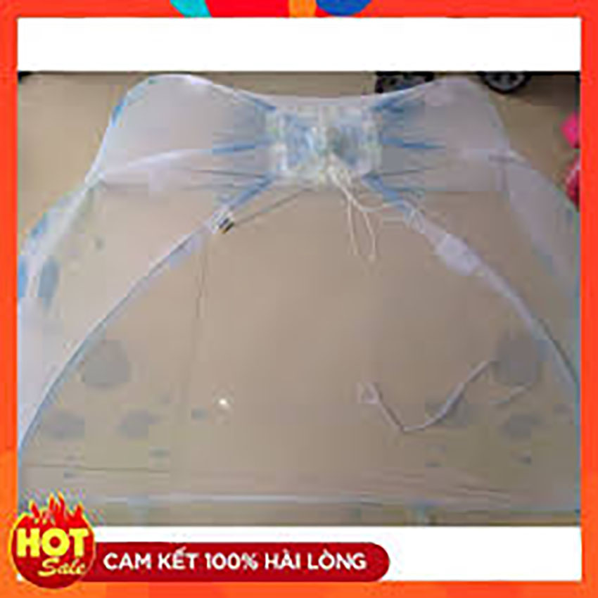 Mùng chụp rút dây chống muỗi cho bé kích thước 110x80x60cm, dành cho trẻ dưới 1 tuổi