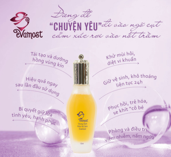 Dung dịch vệ sinh Evamost- tinh chất rửa vệ sinh Evamost- Moomery