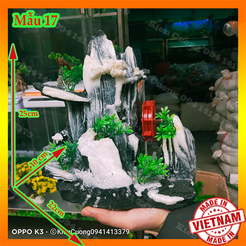 Mô Hình Núi - Hòn non Bộ - Trang Trí Bể cá (Mẫu 17)