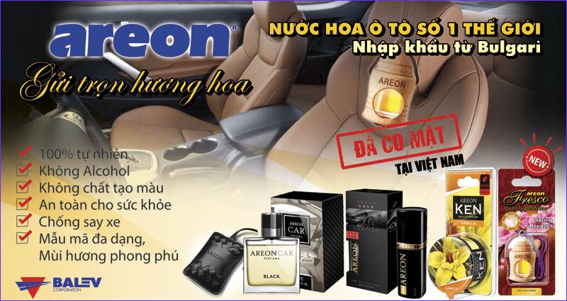 Nước hoa ô tô cao cấp AREON - Gold Perfume 50ml (NHẬP KHẨU BULGARIA)