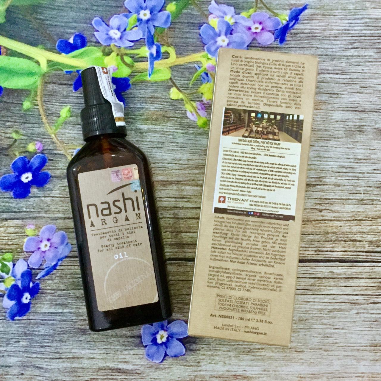 [+Tặng mũ trùm][HCM]Tinh dầu dưỡng tóc Nashi Argan Oil 100ml