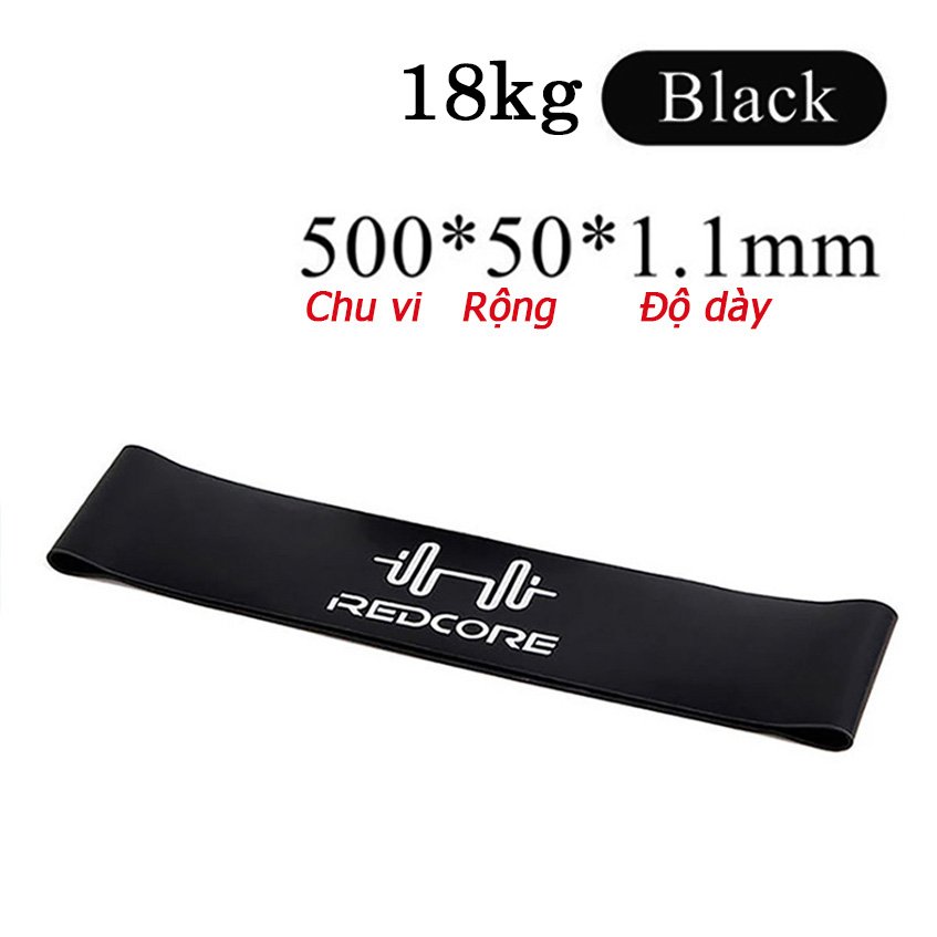 Bộ 6 dây miniband redcore tập mông redcore