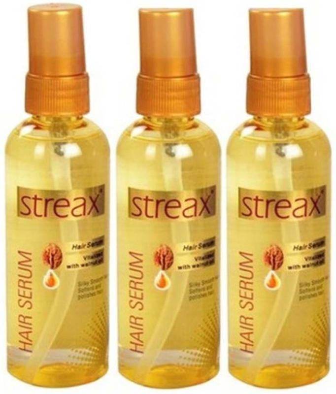 Streax Hair Serum vitalised with Walnut Oil + Streax Ultralights  Highlighting Kit- Soft Red (45 ml + 80 ml)