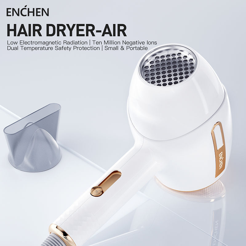 Máy sấy tóc Ion Enchen Air suôn mượt giảm khô rối sấy nóng và lạnh giá rẻ