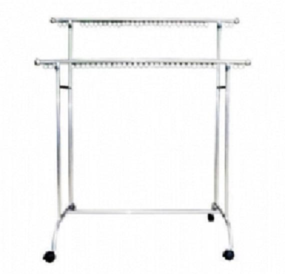 Sào phơi inox đôi có khoen chắc chắn