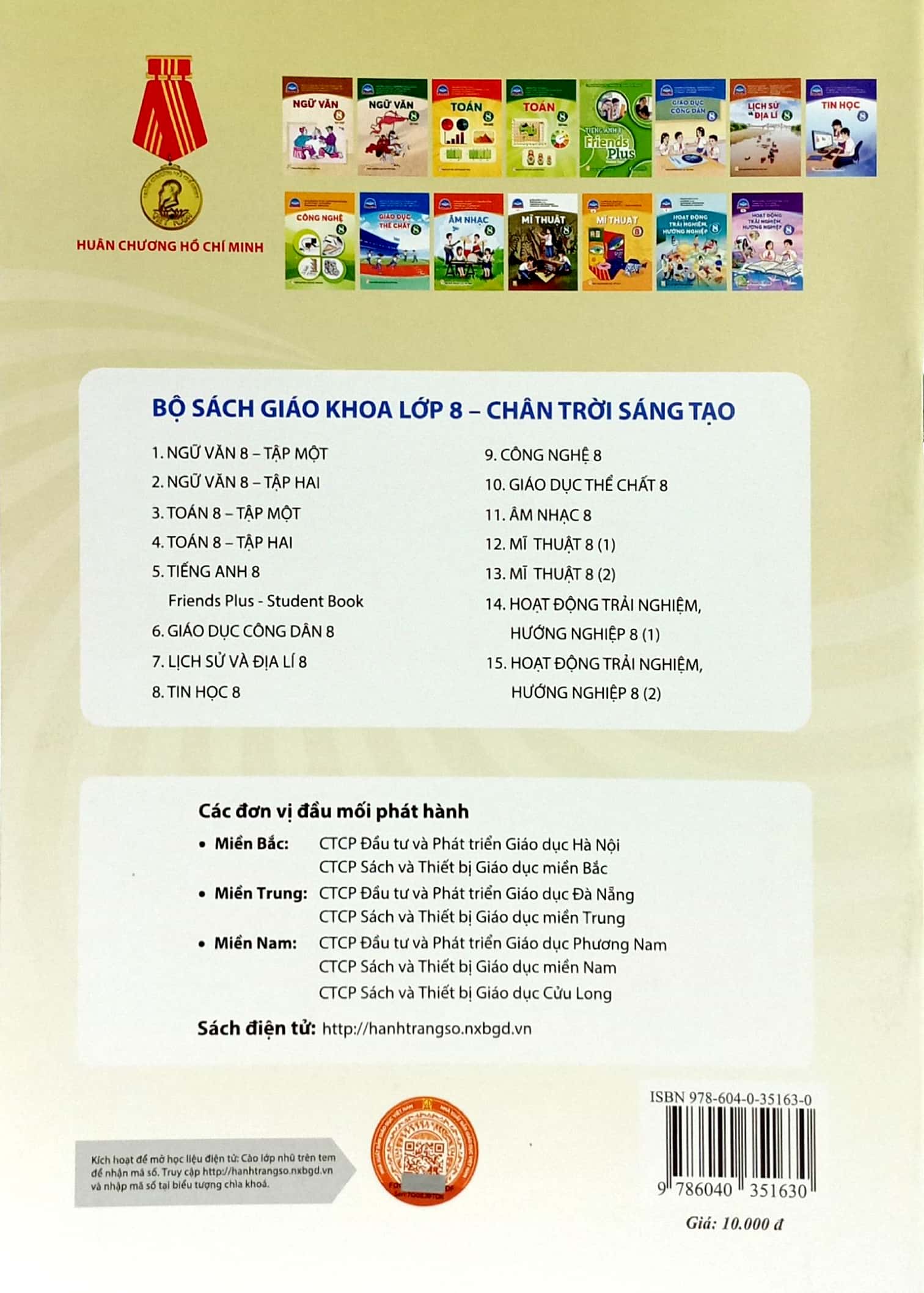 Sách Fahasa - Giáo Dục Công Dân 8 (Chân Trời Sáng Tạo) (2023)