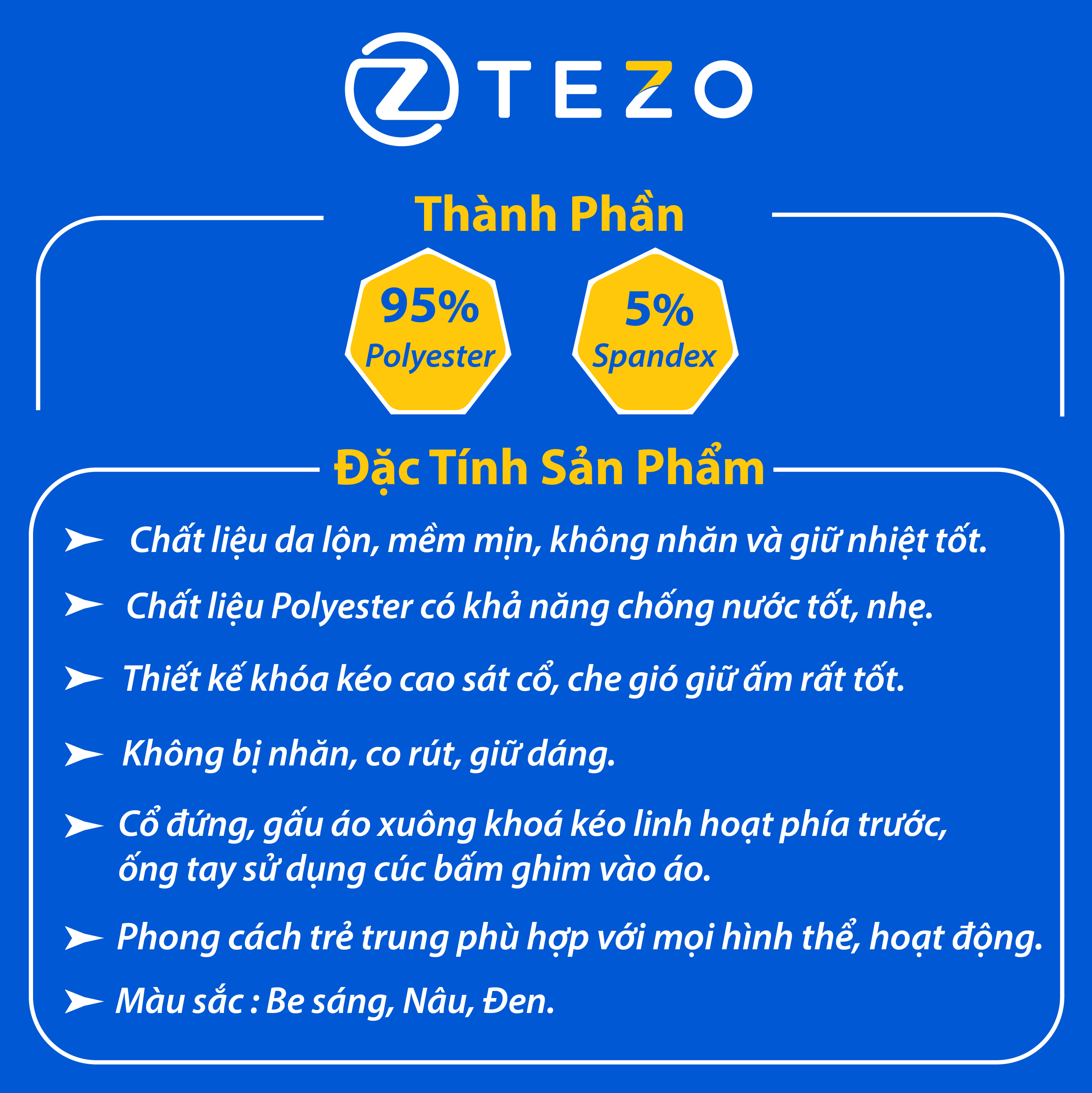 Áo khoác nam áo da lộn cao cấp cổ 5 phân lót lụa Tezo 22AD5T001