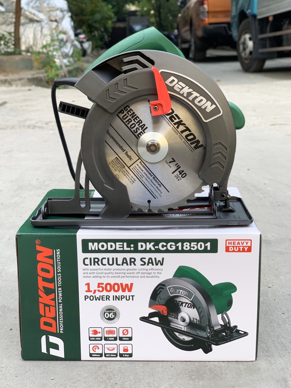 Máy cắt gỗ DEKTON 185mm 1500w