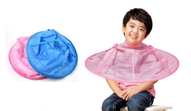 [HCM]Áo Choàng Cắt Tóc Cho Bé Dễ Thương Smith Chu - Xanh Dương
