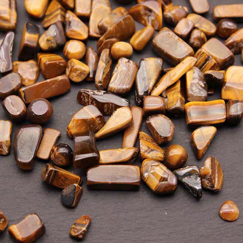 100g Đá Mắt Hổ Phong Thủy Vụn Tự Nhiên 100%