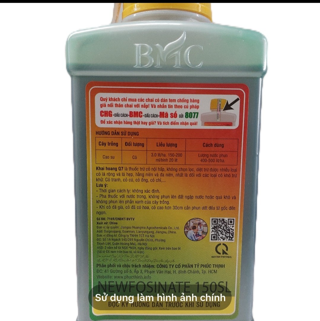 Thuốc trừ cỏ KHAI HOANG Q7 COMBO 10 CHAI 900ML