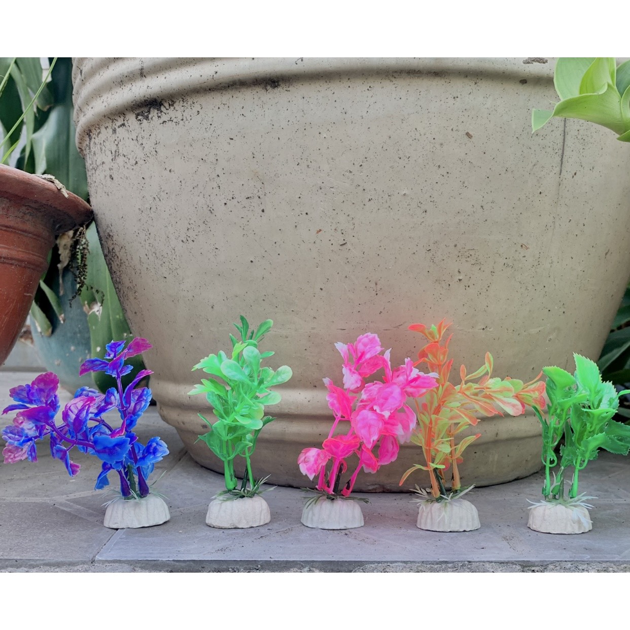 [HCM]Bộ 10 Cây Trang Trí Bể Cá Size Mini (Khoảng 12cm x 5cm Mỗi Cây) - Đồ Trang Trí Hồ Cá.