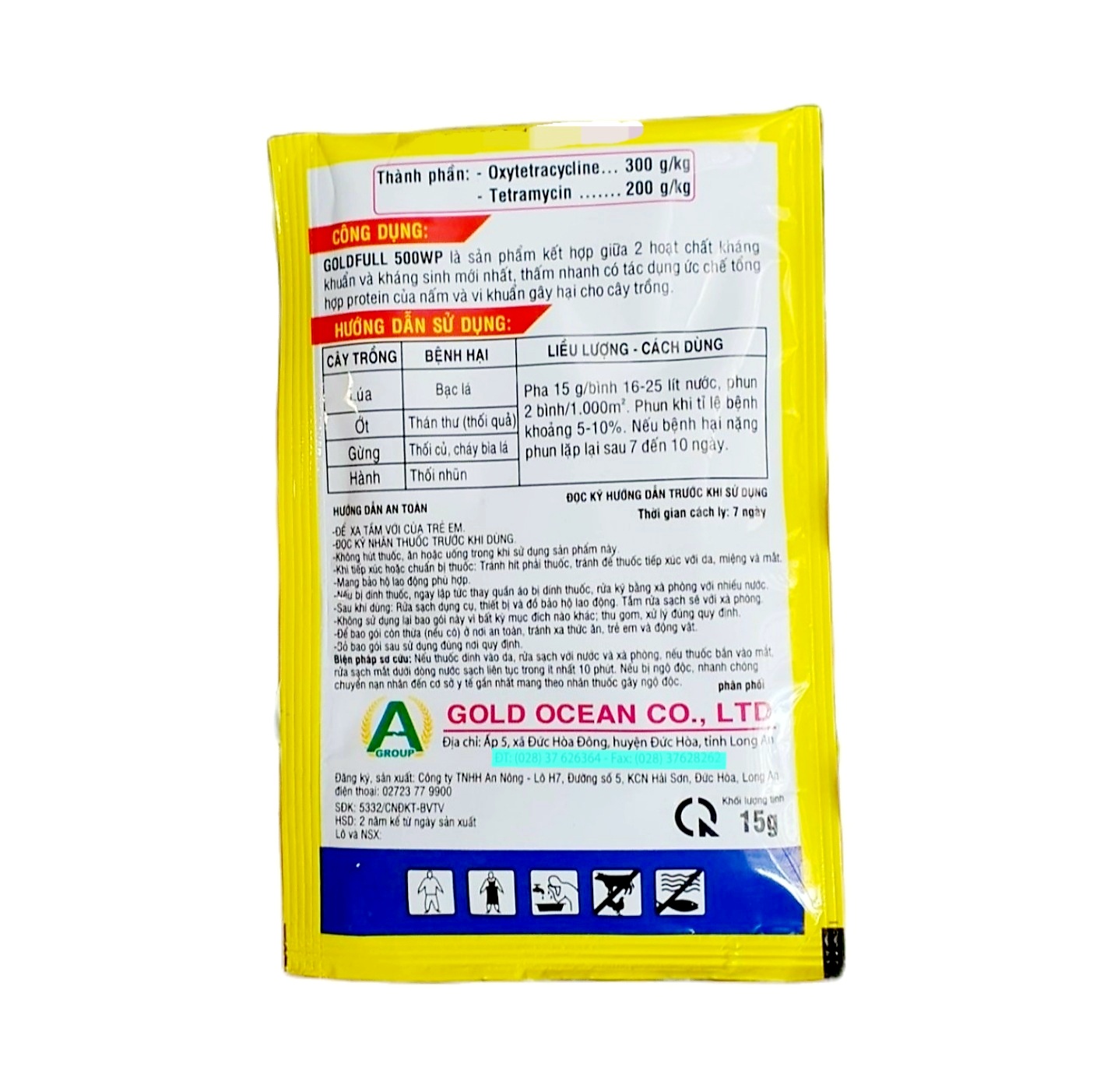 💎 Thuốc trừ bệnh cây trồng GOLDFULL 500WP (15Gr) 💖