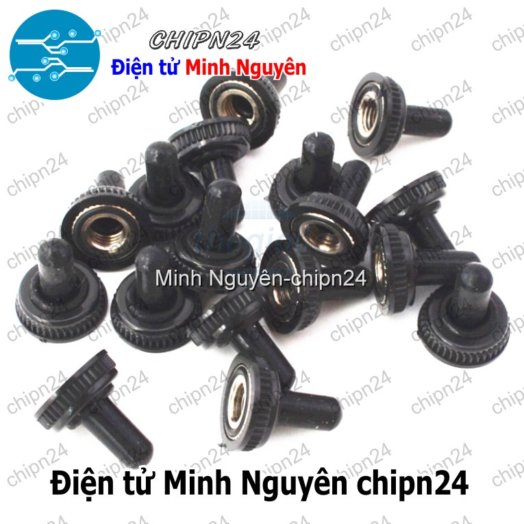 [2 cái] (F101.5) Nắp chụp công tắc MTS 6mm chống nước - HH004777