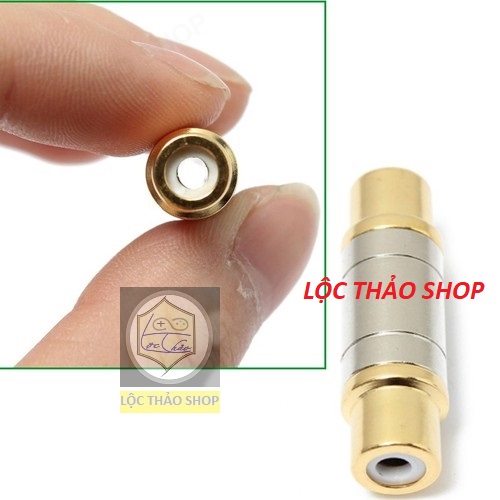 [HCM]Combo 2 Đầu nối cáp loa AV/Audio (bông sen) 2 đầu âm