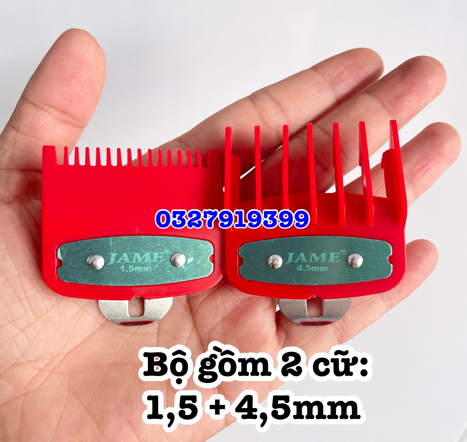 Bộ 2 cữ tông đơ gá thép 1,5 + 4,5mm