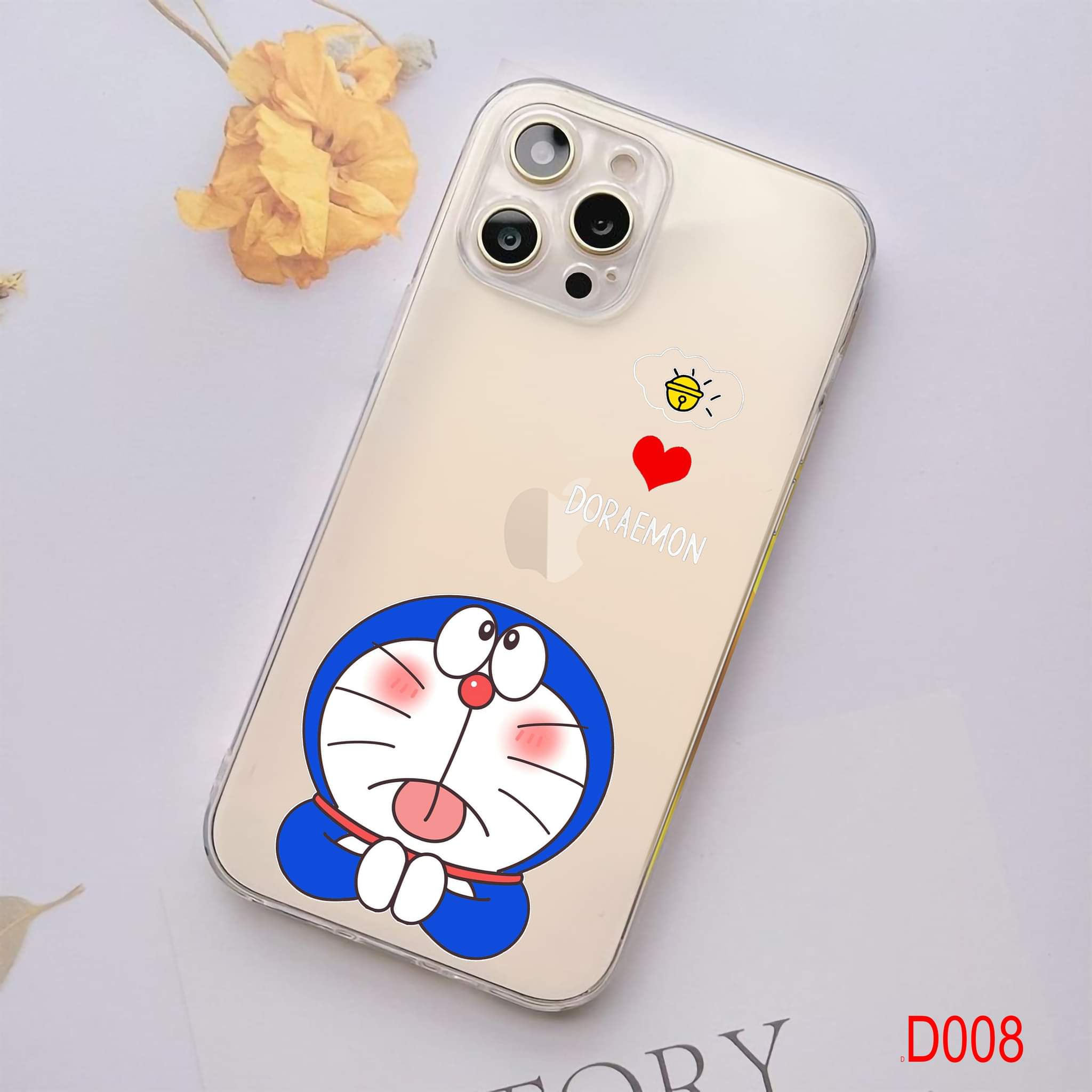 Ốp lưng dẻo in hình doremon cho đt Iphone