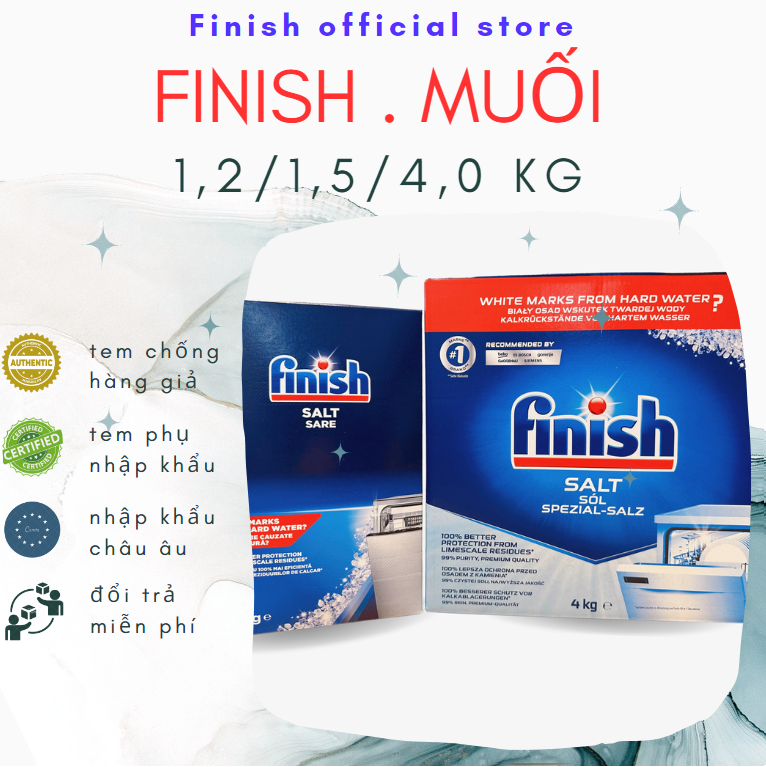 Finish dishwashing salt 1.5/4 kg