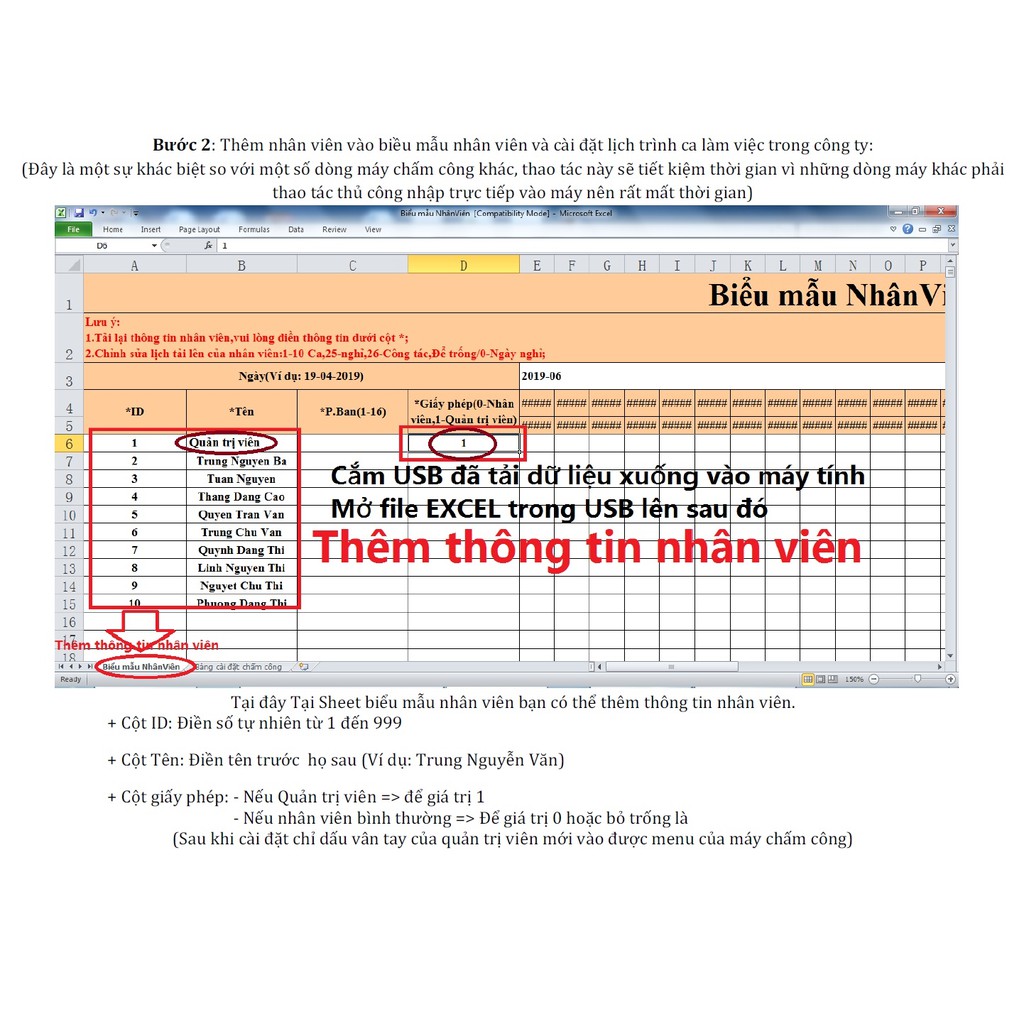 【Có sẵn bằng tiếng Việt】Máy Chấm Công Quét Vân Tay 911Máy khoan