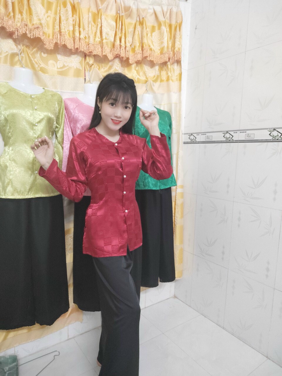 SÉT ÁO BÀ BA B**B( KÈM QUẦN )