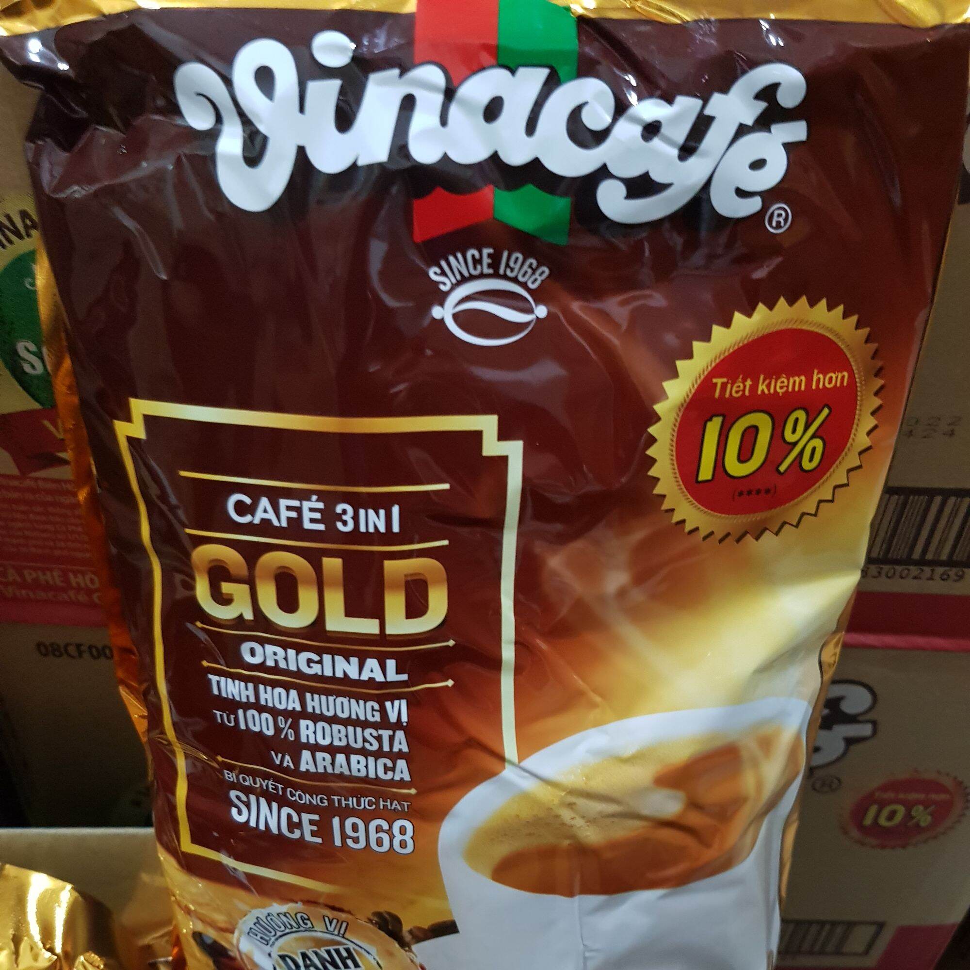 Cà phê sữa VinaCafe Gold 3 trong 1 túi 800g (40 gói× 20g)