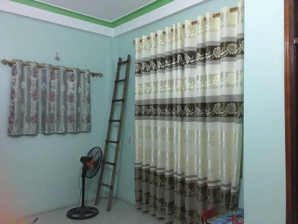 Bộ 2 rèm cửa chính cao cấp vải gấm  (Chiều rộng cửa từ 1m8 trở lên)