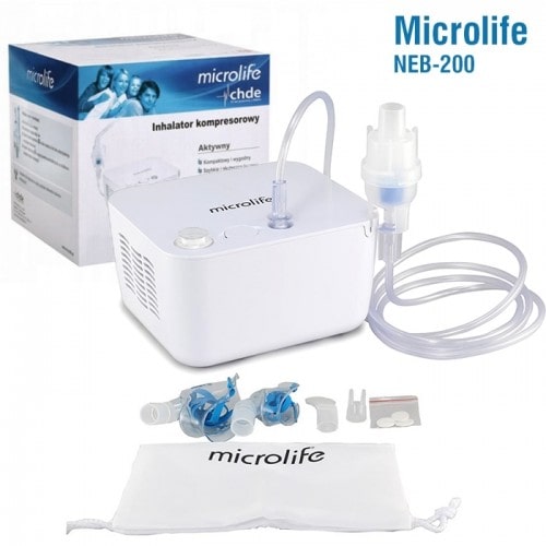 Máy xông khí dung mũi họng tốt nhât 2021 máy xông microlife neb 200 với công nghệ tiên tiến khí phun nhỏ mịn hỗ trợ các bệnh hô hấp vệ sinh mũi và họng cho trẻ em và người lớn