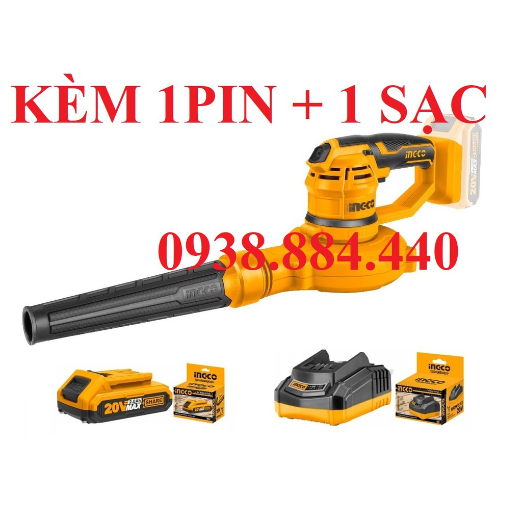 20v máy thổi bụi dùng pin ingco cabli2001 1pin1sac