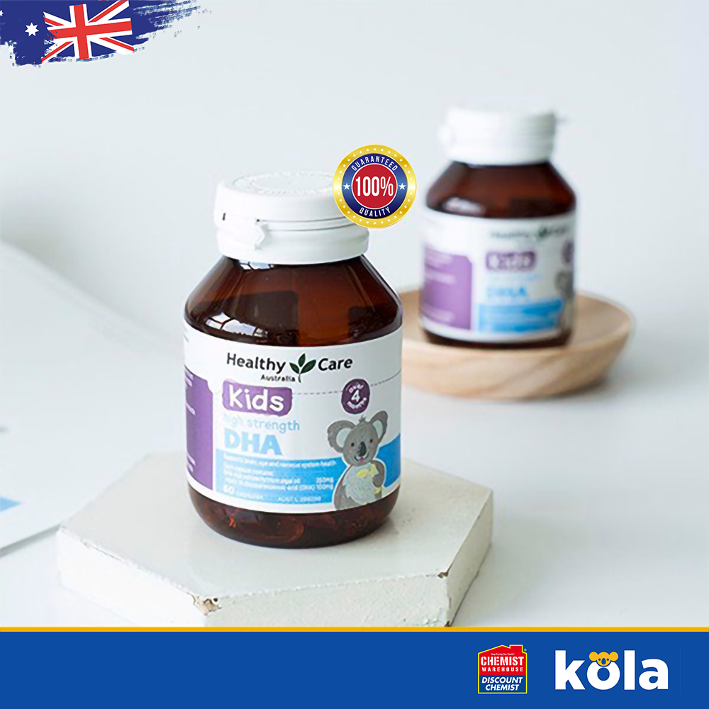 Viên uống bổ sung DHA Healthy Care Kids cho bé 60 viên của Úc