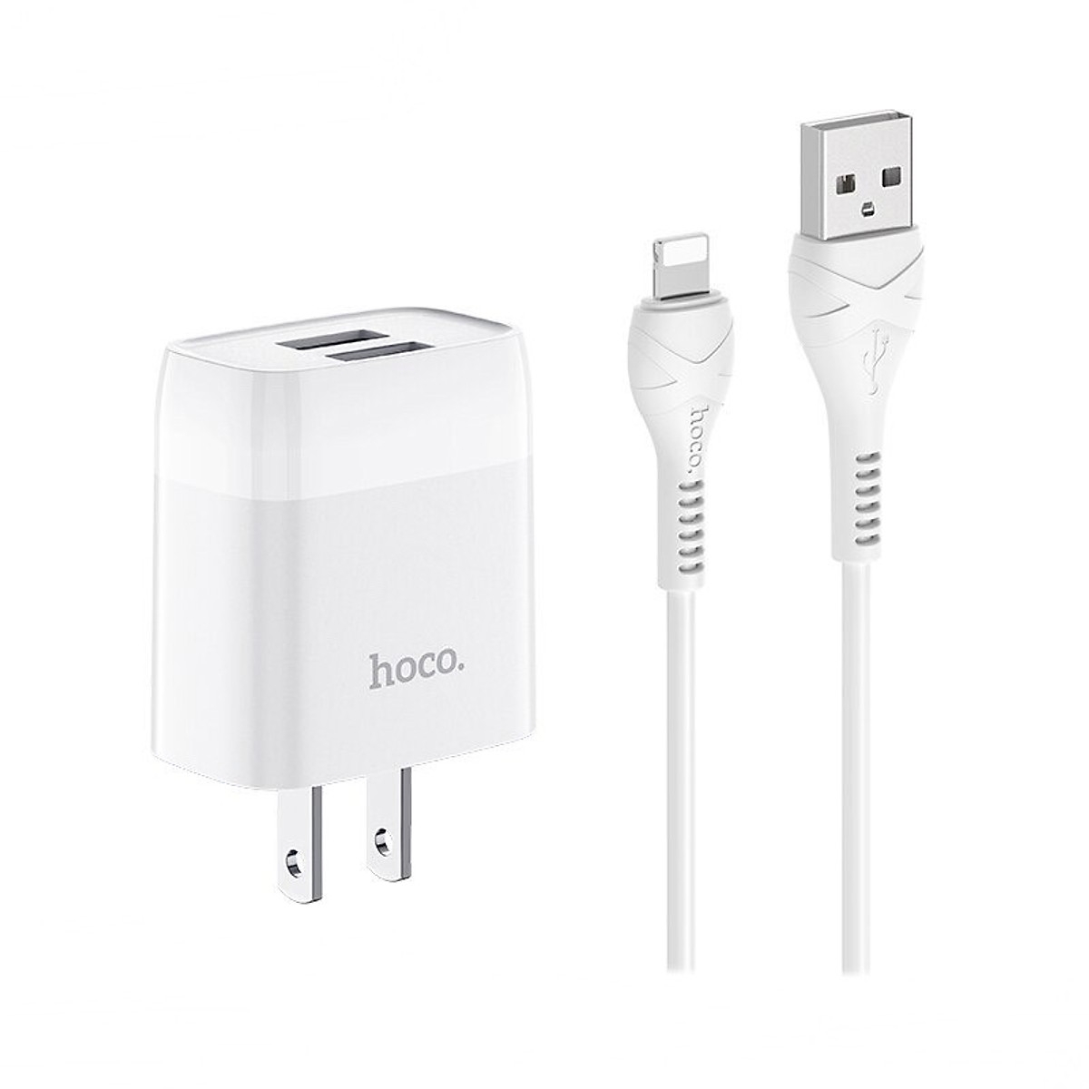 Bộ sạc nhanh hoco c73 củ sạc kèm cáp lightning / micro / typec