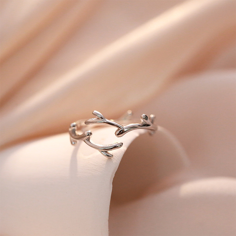 Nhẫn bạc nữ - Nhẫn bạc Ý 925 độc đáo cá tính Mây Silver N4