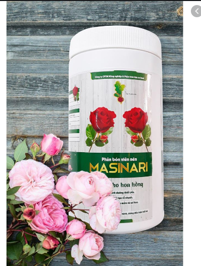 Phân Bón Viên Nén Trùn Quế Masinari Dành Cho Hoa Hồng 1kg