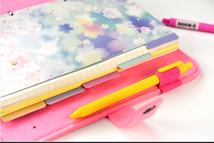 Tab Phân Trang galaxy flower A5 cho Sổ Còng/Sổ Planner