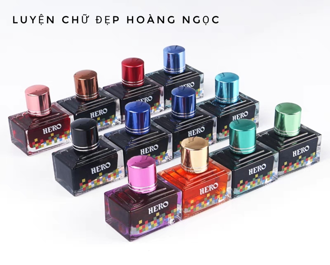 [HCM]Mực bút máy - Mực Hero 40ml