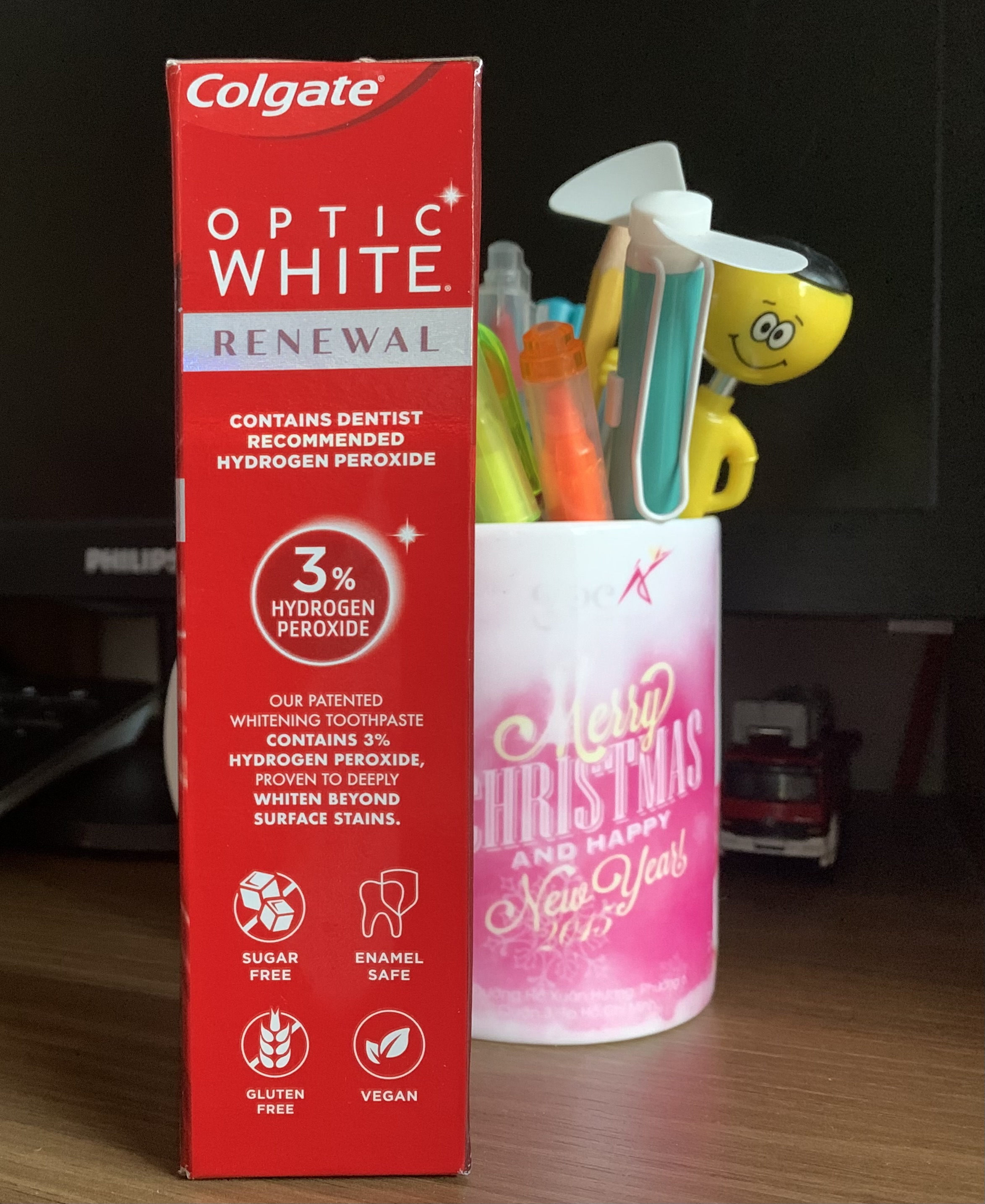 Kem đánh răng #Colgate Optic White Renewal của Mỹ