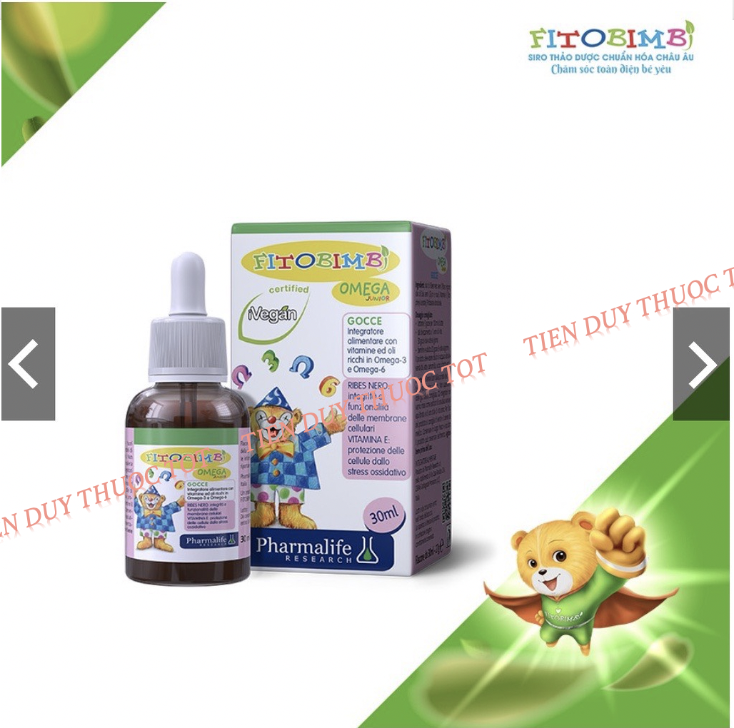[Hoàn tiền 6%] Fitobimbi omega junior [ Lọ 30ml ]
