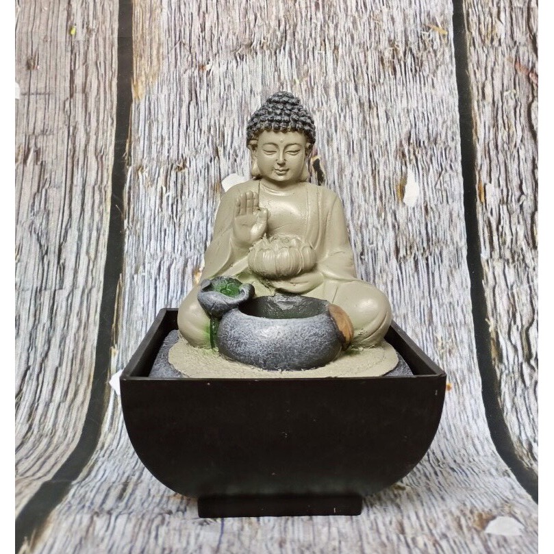 Thác nước phong thuỷ mini để bàn cao 18x15x15cm