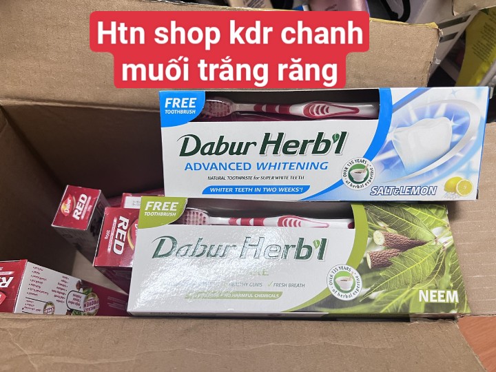 😬🌳 Kem đánh răng thảo dược Red dabur 100g - dabur toothpaste😬🌳date new